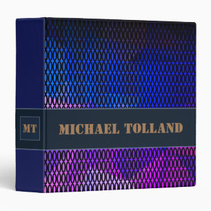 Abstract modern dark purple violet colours grid po binder
