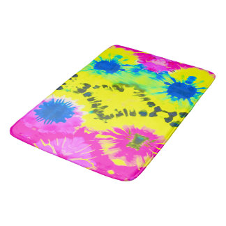 ABSTRACT MODERN DESIGN TIE-DYE  BATH MAT