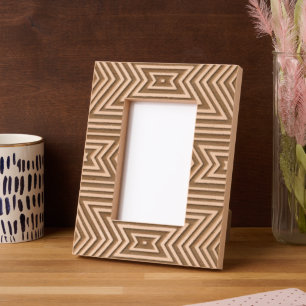 Abstract Modern Elegant Masculine Cool Fun Trippy Etched Frames