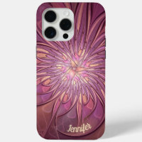 Abstract Modern Floral Fractal Berry Colours Name
