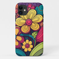 Abstract modern flower doodle