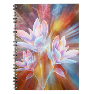 Abstract Modern Flowers artwork Notebook