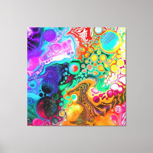  Abstract Modern Fluid Art   Canvas Print (Front)