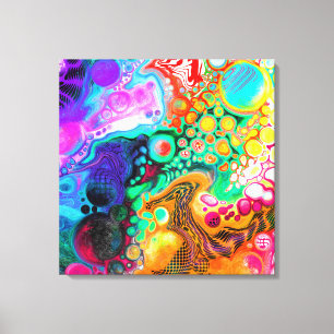  Abstract Modern Fluid Art   Canvas Print