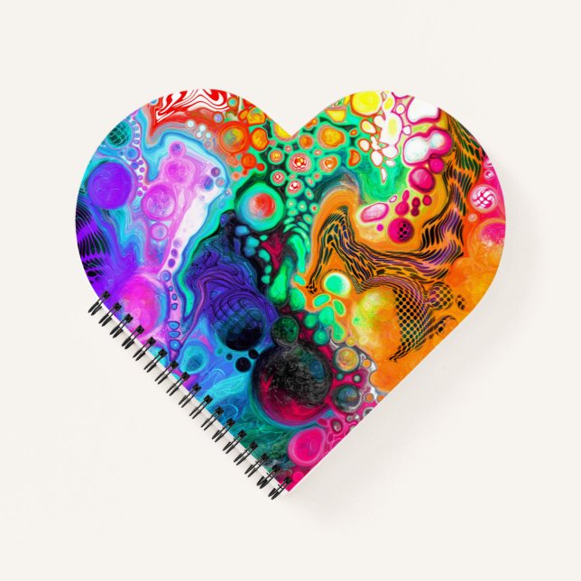  Abstract Modern Fluid Art   Notebook (Front)