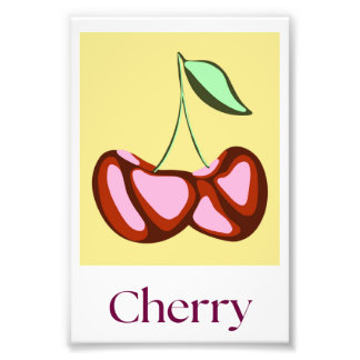 Abstract Modern Fruit Cherry Wall Art