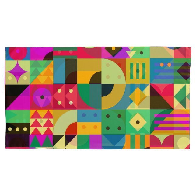 Abstract Modern Garden Pillowcase (Front-Left)