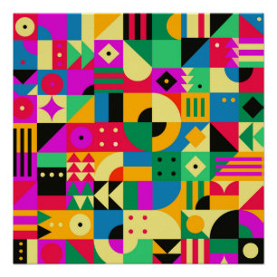 Abstract Modern Garden Poster