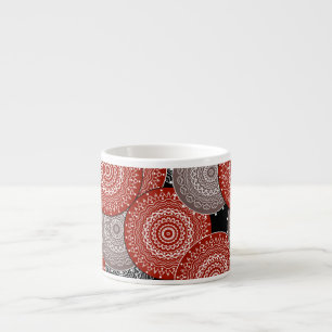 Abstract modern geometrcal circles round shapes ma espresso cup