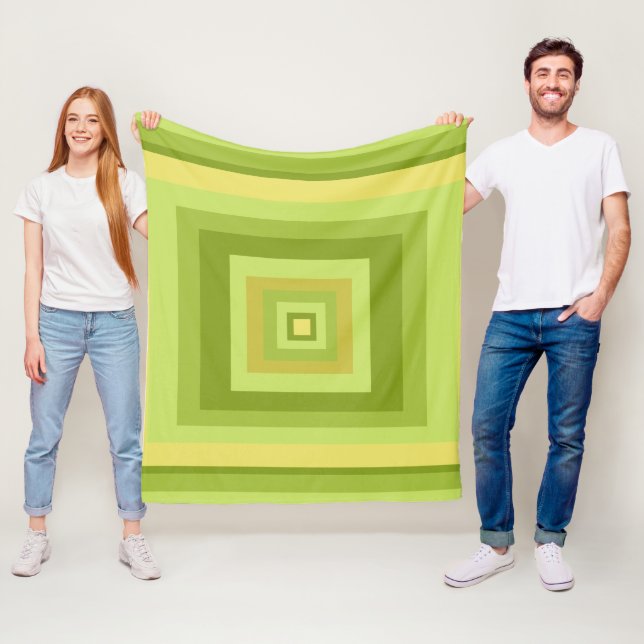 Abstract modern geometric art fleece blanket (In Situ)