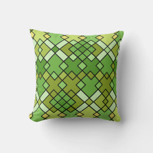 Abstract modern geometric art throw pillow