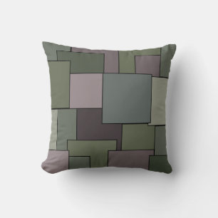 Abstract modern geometric art throw pillow