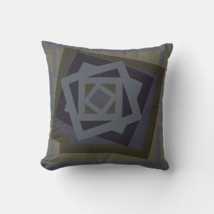 Abstract modern geometric art throw pillow