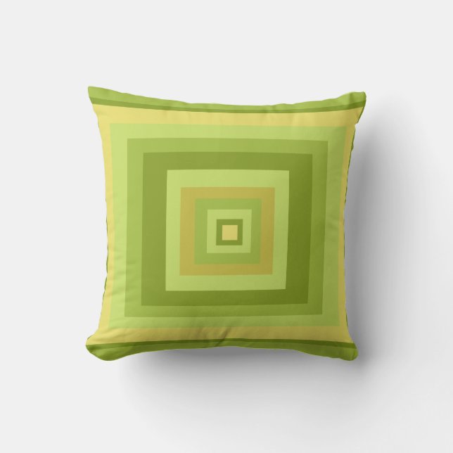 Abstract modern geometric art throw pillow (Front)