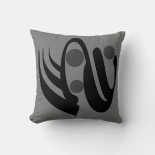 Abstract modern geometric art throw pillow