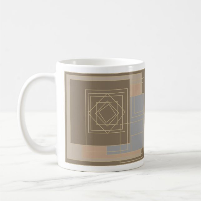 Abstract modern geometric pattern coffee mug (Left)