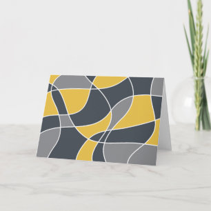 Abstract, modern, geometric, trendy pattern card