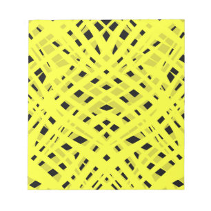 Abstract modern geometrical bright striped print notepad