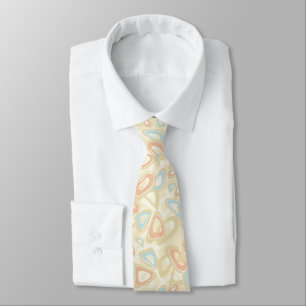 Abstract modern geometrical shapes pastel retro vi tie