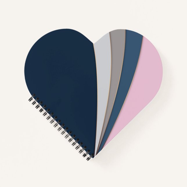 Abstract modern geometrical simple print notebook (Front)