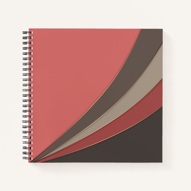 Abstract modern geometrical simple print notebook (Front)
