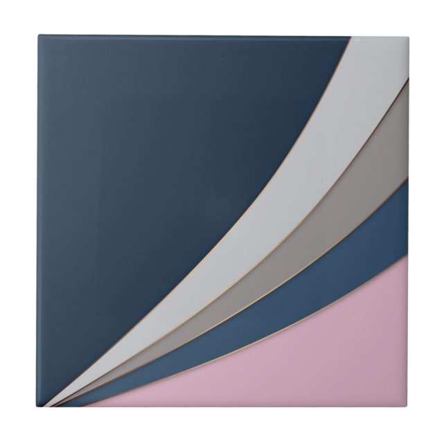 Abstract modern geometrical simple print tile (Front)