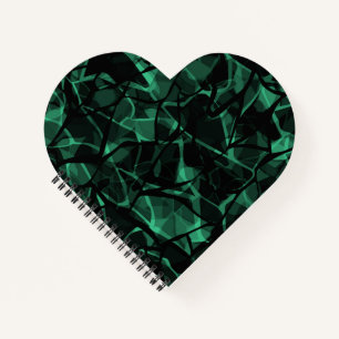 Abstract modern glass mosaic tile pattern bright c notebook