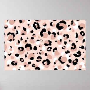 Abstract modern leopard seamless pattern. Animals  Poster