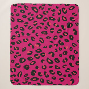 Abstract modern leopard seamless pattern. Animals Sherpa Blanket