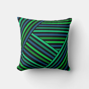 Abstract modern lined lines striped stripe navy gr throw pillow