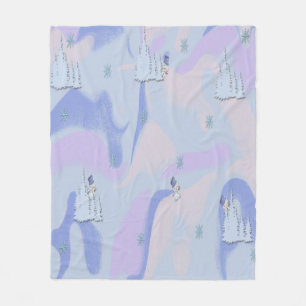 Abstract Modern Liquid Art Christmas Fleece Blanket