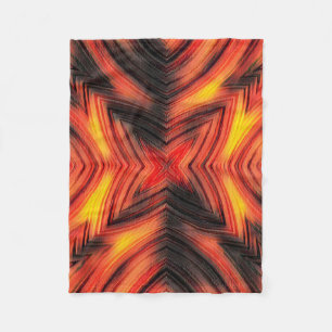 Abstract modern liquid modern liquify waves brown fleece blanket