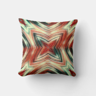 Abstract modern liquid modern liquify waves brown throw pillow