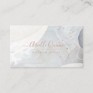 Abstract Modern Makeup Artist Watercolor Shapes Business Card