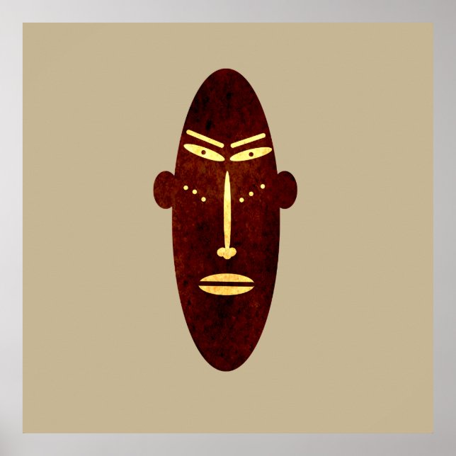 abstract modern mask poster (Front)
