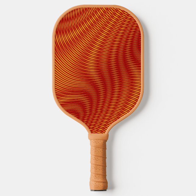  Abstract Modern Melted Copper Moiré Effect Custom Pickleball Paddle (Front)