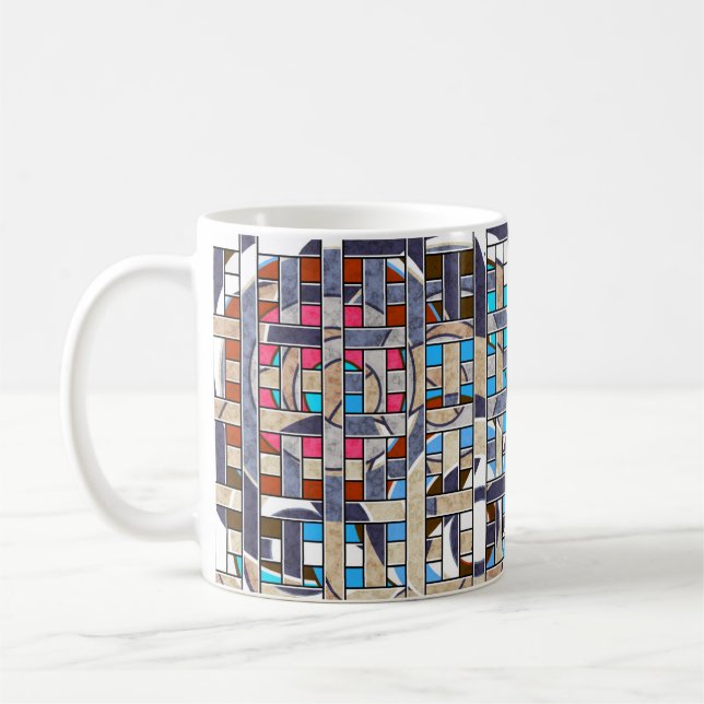Abstract modern minimalistic art landscape  coffee mug (Left)