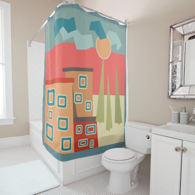 Abstract modern minimalistic art landscape geometr (In Situ)