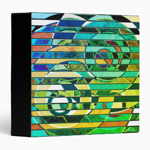 Abstract modern minimalistic art landscape geometr binder