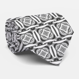 Abstract modern monochrome neck tie