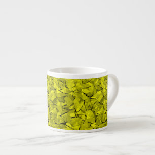 Abstract modern mosaic crystal tile pattern print espresso cup