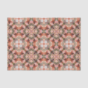 Abstract modern mosaic kaleidoscopic tile pattern tissue paper
