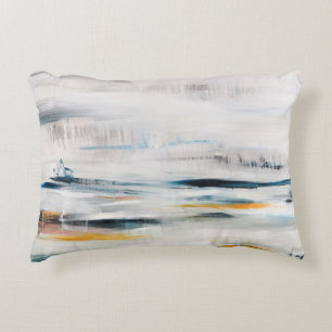 Abstract modern painting background. Contemporary Accent Pillow