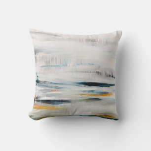 Abstract modern painting background. Contemporary Throw Pillow
