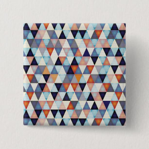 Abstract modern pattern 2 inch square button