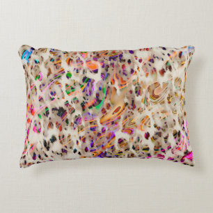 abstract modern pattern design with colourful effe accent pillow