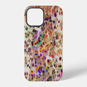 abstract modern pattern design with colourful effe iPhone 12 case