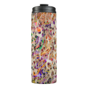 abstract modern pattern design with colourful effe thermal tumbler