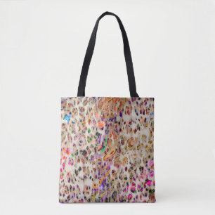 abstract modern pattern design with colourful effe tote bag