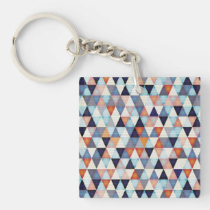 Abstract modern pattern keychain